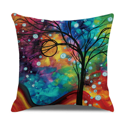 Pillow Cases Abstract Tree Pillow Cases Decorative Throw Pillow Covers Outdoor Cushion Covers for Home