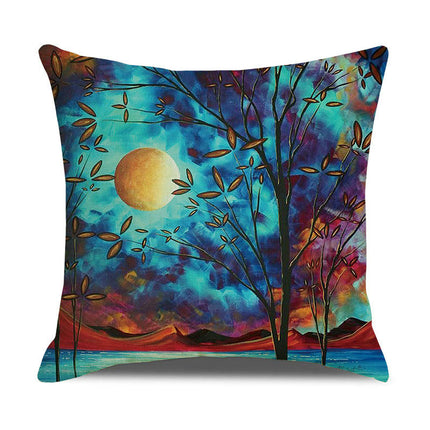 Pillow Cases Abstract Tree Pillow Cases Decorative Throw Pillow Covers Outdoor Cushion Covers for Home