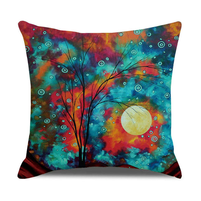 Pillow Cases Abstract Tree Pillow Cases Decorative Throw Pillow Covers Outdoor Cushion Covers for Home