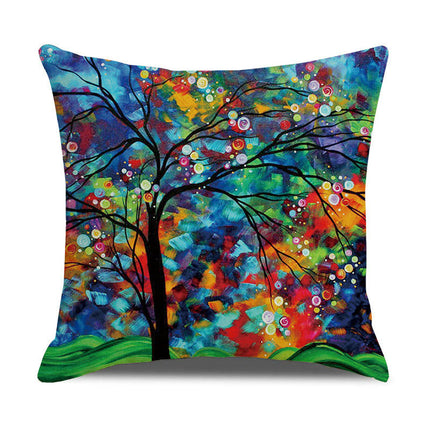 Pillow Cases Abstract Tree Pillow Cases Decorative Throw Pillow Covers Outdoor Cushion Covers for Home