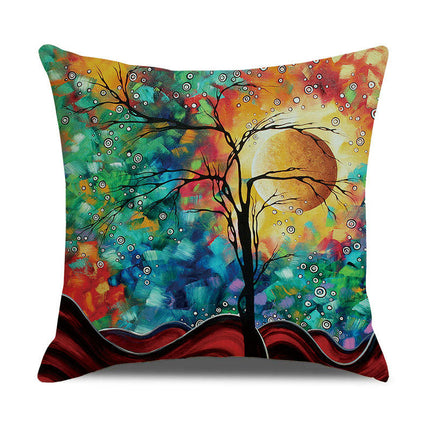 Pillow Cases Abstract Tree Pillow Cases Decorative Throw Pillow Covers Outdoor Cushion Covers for Home