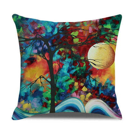 Pillow Cases Abstract Tree Pillow Cases Decorative Throw Pillow Covers Outdoor Cushion Covers for Home