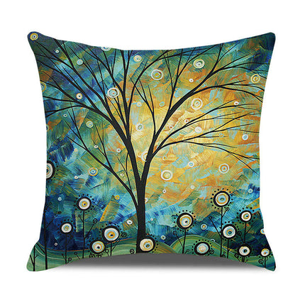 Pillow Cases Abstract Tree Pillow Cases Decorative Throw Pillow Covers Outdoor Cushion Covers for Home