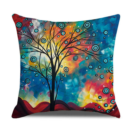 Pillow Cases Abstract Tree Pillow Cases Decorative Throw Pillow Covers Outdoor Cushion Covers for Home