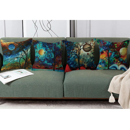 Pillow Cases Abstract Tree Pillow Cases Decorative Throw Pillow Covers Outdoor Cushion Covers for Home