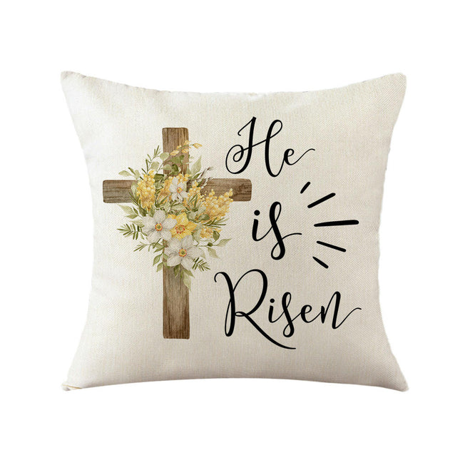 Pillow Cases Easter Bunny Decorative Throw Pillow Covers Outdoor Cushion Covers for Home Sofa Decor-A