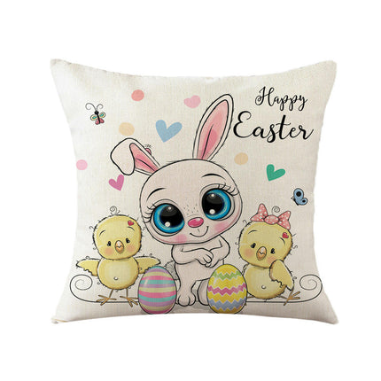 Pillow Cases Cartoon Bunny Decorative Throw Pillow Covers Outdoor Cushion Covers for Home Sofa Decor