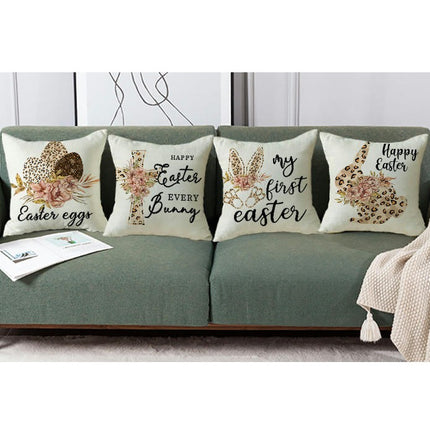 Soft Pillow Cases Easter Decorative Throw Pillow Covers Outdoor Cushion Covers for Home Sofa Decor