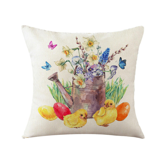 Soft Pillow Cases Easter Decorative Throw Pillow Covers Outdoor Cushion Covers for Home Sofa Decor-B