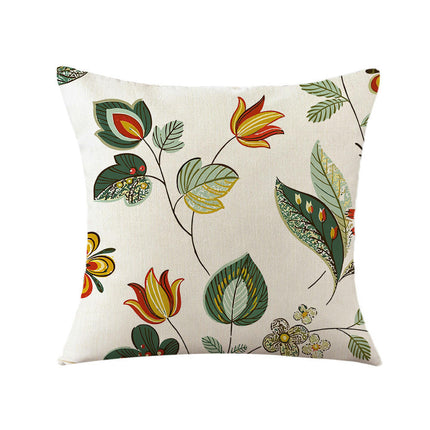 Decorative Throw Pillow Covers Plant pillowcase Square Cushion Cover for Home Sofa Outdoor Decor