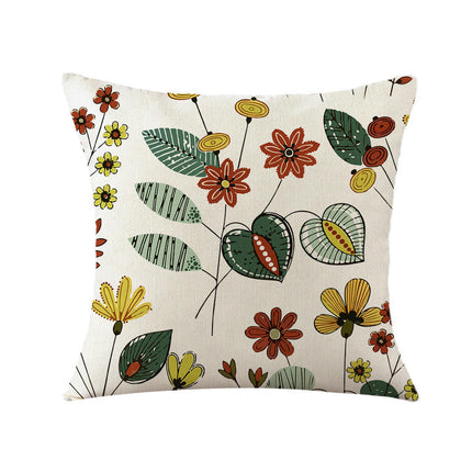 Decorative Throw Pillow Covers Plant pillowcase Square Cushion Cover for Home Sofa Outdoor Decor