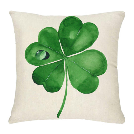 St. Patrick's Day Decorative Linen Throw Pillow Covers Square Soft Cushion Covers for Sofa