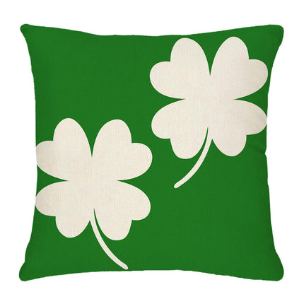 St. Patrick's Day Decorative Linen Throw Pillow Covers Square Soft Cushion Covers for Sofa