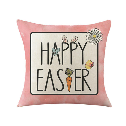 Easter Pillow Covers Bunny Decorations Throw Pillows Cover Holiday Cushion Cases for Sofa Home Decor