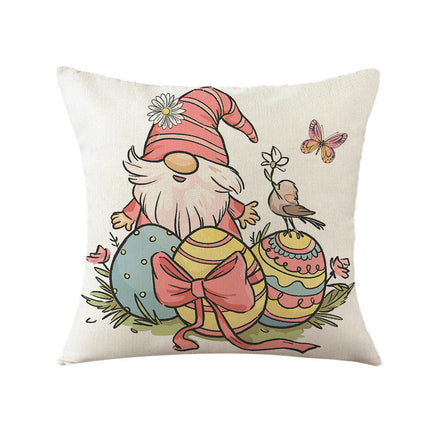 Easter Pillow Covers Bunny Decorations Throw Pillows Cover Holiday Cushion Cases for Sofa Home Decor