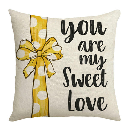 Summer Bee Throw Pillow Covers Sunflower Pillows Case,Cushion Covers for Sofa Home Decor