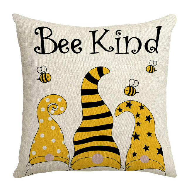 Summer Bee Throw Pillow Covers Sunflower Pillows Case,Cushion Covers for Sofa Home Decor