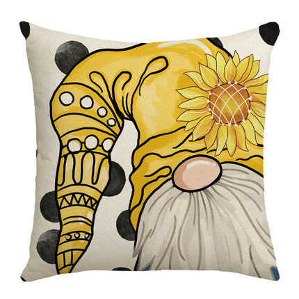 Summer Bee Throw Pillow Covers Sunflower Pillows Case,Cushion Covers for Sofa Home Decor