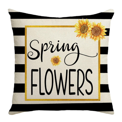 Summer Soft Throw Pillow Covers Sunflower Pillows Case,Cushion Covers for Sofa Home Decor