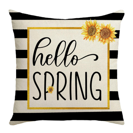 Summer Soft Throw Pillow Covers Sunflower Pillows Case,Cushion Covers for Sofa Home Decor