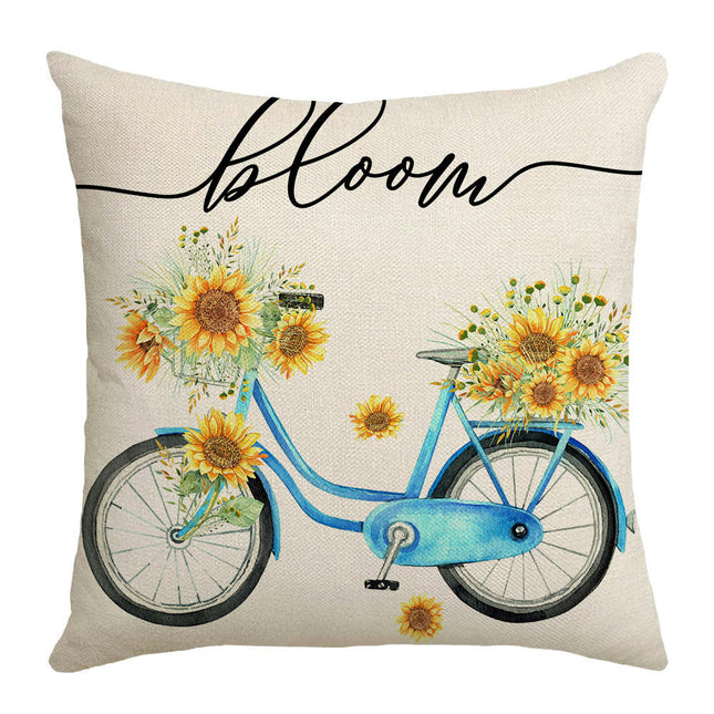 Summer Soft Throw Pillow Covers Sunflower Pillows Case,Cushion Covers for Sofa Home Decor