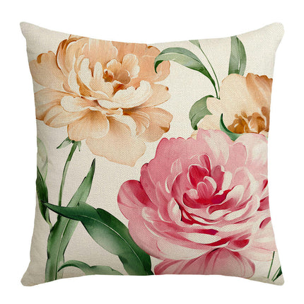 Flower Letters Throw Pillow Covers Soft Pillows Case,Cushion Covers for Sofa Home Decor