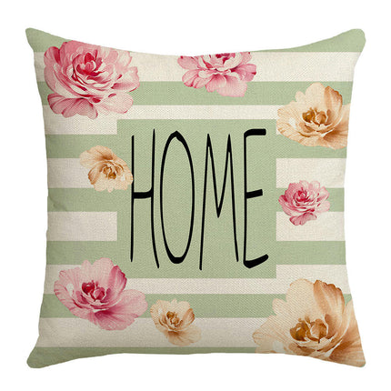 Flower Letters Throw Pillow Covers Soft Pillows Case,Cushion Covers for Sofa Home Decor