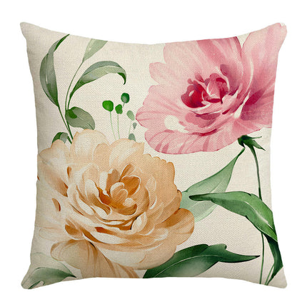 Flower Letters Throw Pillow Covers Soft Pillows Case,Cushion Covers for Sofa Home Decor