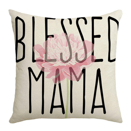 Mother's Day Decorative Throw Pillow Covers Best Mom Cushion Cases Pillow Covers for Couch Sofa Bed