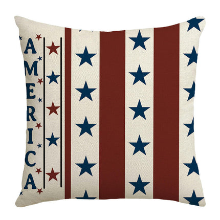 Independence Day Throw Pillow Covers Home Decor USA Flag Pillow Cases Decorative for Bed Sofa