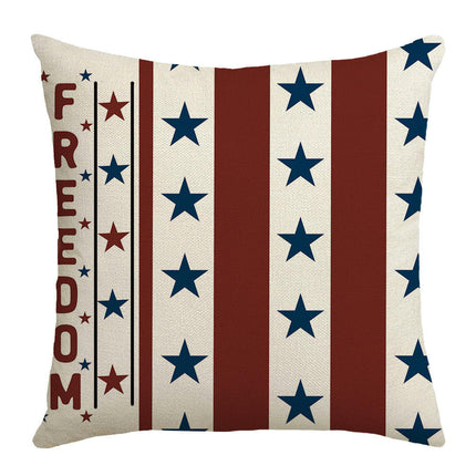 Independence Day Throw Pillow Covers Home Decor USA Flag Pillow Cases Decorative for Bed Sofa