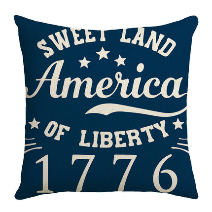 Independence Day Throw Pillow Covers Home Decor USA Flag Pillow Cases Decorative for Bed Sofa