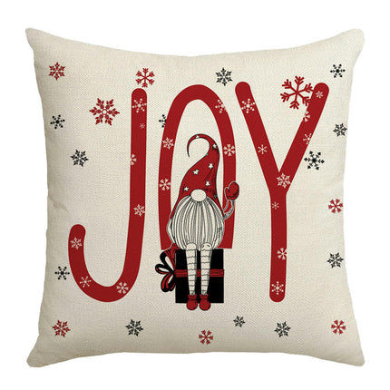 Christmas Pillow Covers Red Christmas Home Snow Throw Pillow Covers Outdoor Couch Sofa Cushion Covers