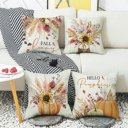 Thanksgiving Fall Throw Pillow Covers Hello Pumpkin Throw Pillows Case Cushion Covers Decor for Home