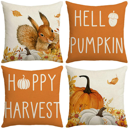 Fall Throw Pillow Covers Pumpkin Pillow Covers Sunflower Cushion Covers Outdoor Sofa Home Decorations