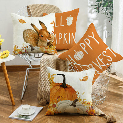 Fall Throw Pillow Covers Pumpkin Pillow Covers Sunflower Cushion Covers Outdoor Sofa Home Decorations