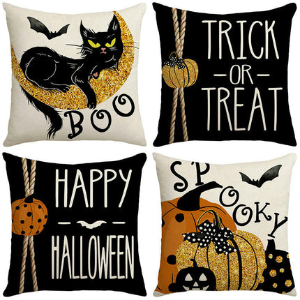 Halloween Throw Pillow Covers Pumpkin Pillow Covers Cushion Covers Outdoor Sofa Home Decorations