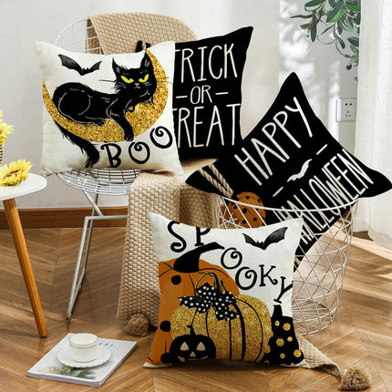 Halloween Throw Pillow Covers Pumpkin Pillow Covers Cushion Covers Outdoor Sofa Home Decorations