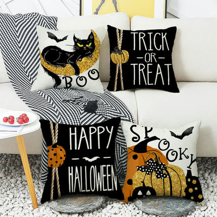 Halloween Throw Pillow Covers Pumpkin Pillow Covers Cushion Covers Outdoor Sofa Home Decorations