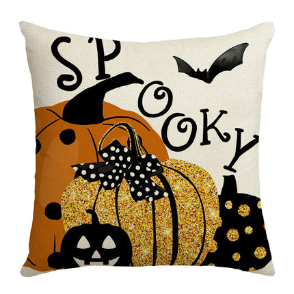 Halloween Throw Pillow Covers Pumpkin Pillow Covers Cushion Covers Outdoor Sofa Home Decorations