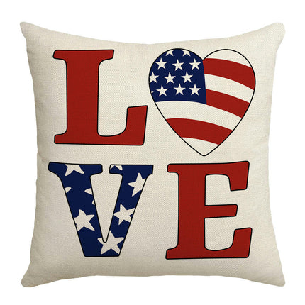 American Flag Throw Pillow Covers Soft Pillow Covers Cushion Covers Outdoor Sofa Home Decorations