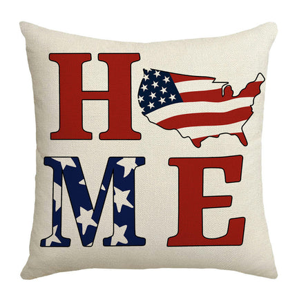 American Flag Throw Pillow Covers Soft Pillow Covers Cushion Covers Outdoor Sofa Home Decorations