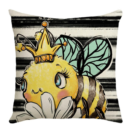 Sunflower Throw Pillow Covers Bee Pillow Covers Cushion Covers For Outdoor Sofa Home Decorations