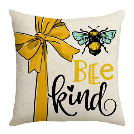 Sunflower Throw Pillow Covers Bee Pillow Covers Cushion Covers For Outdoor Sofa Home Decorations