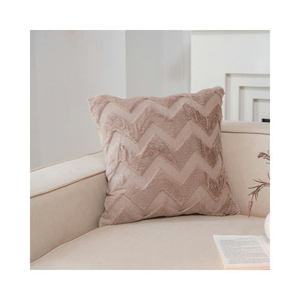 Decorative Throw Pillow Covers Soft Plush Cushion Case with Zipper Pillowcase for Home Living Room