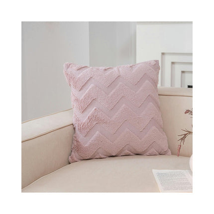 Decorative Throw Pillow Covers Soft Plush Cushion Case with Zipper Pillowcase for Home Living Room