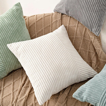 Corduroy Soft Decorative Square Throw Pillow Covers Cushion Cases Pillow Cases for Couch Sofa Bedroom