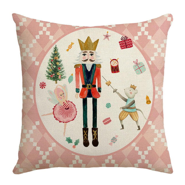 Christmas Decorative Throw Pillow Covers Holiday Square Cushion Covers Outdoor Sofa Home Pillow Cases