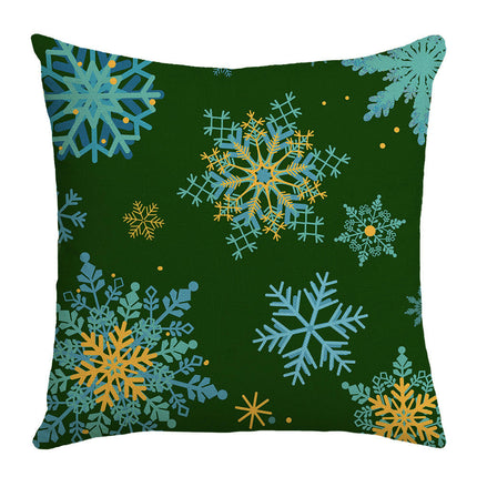 Christmas Snowflakes Decorative Throw Pillow Covers Holiday Cushion Covers Sofa Home Pillow Cases