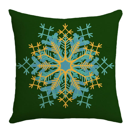 Christmas Snowflakes Decorative Throw Pillow Covers Holiday Cushion Covers Sofa Home Pillow Cases